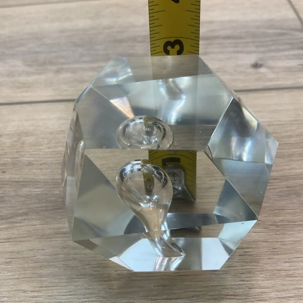 MCM Timo Sarpaneva Ittalia Finland Cristal‎ Block Bud Vase
